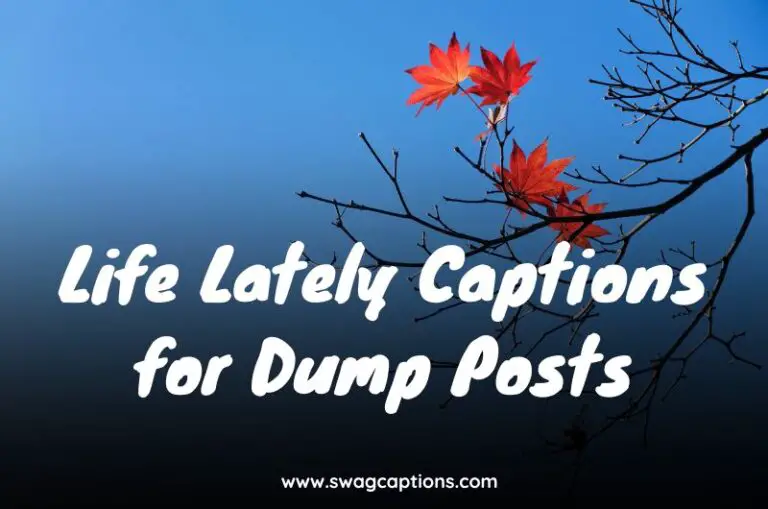 Life Lately Captions for Dump Posts