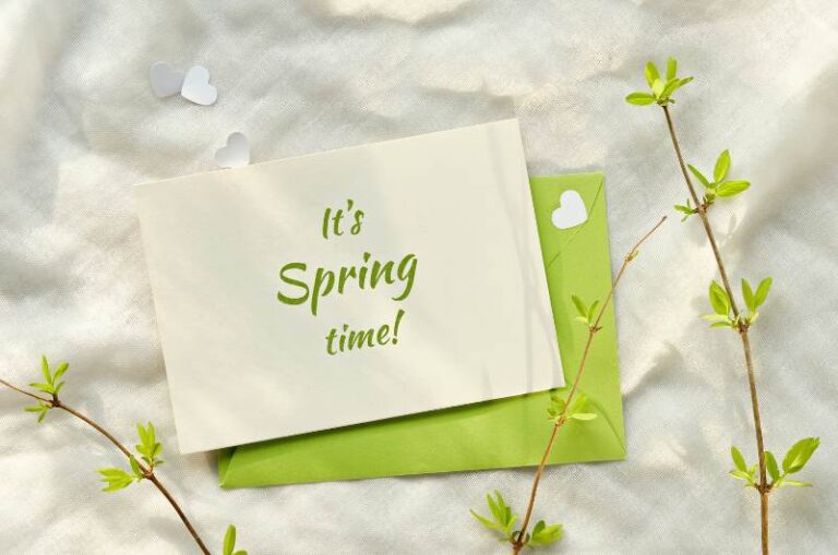 spring greeting card messages