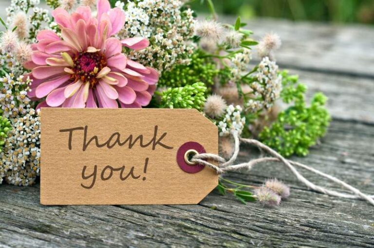 Thank you card messages