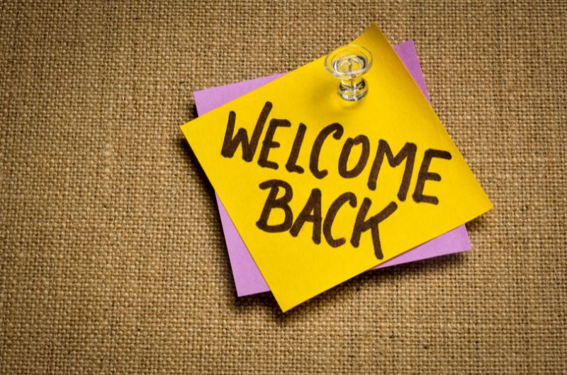 Welcome Back Card Messages