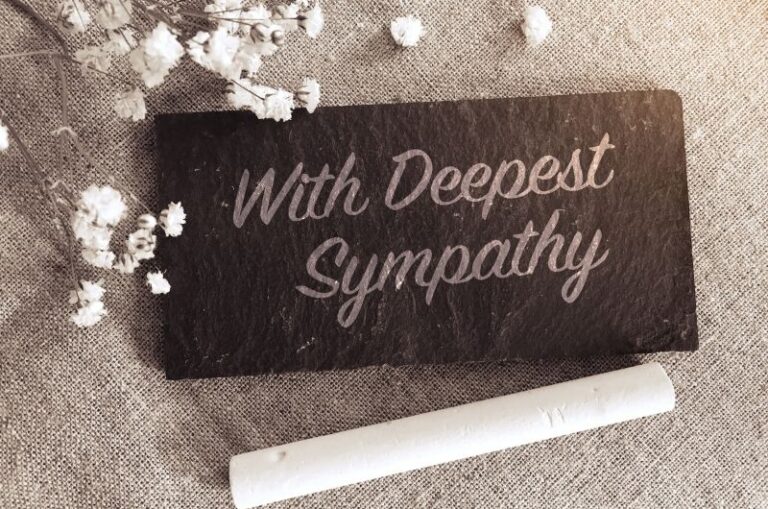 sympathy card messages