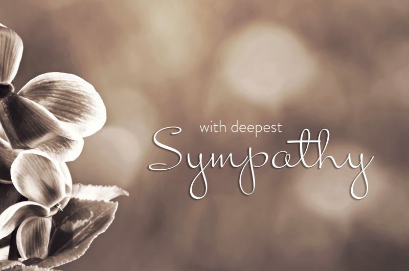 sympathy card messages for loss of husband