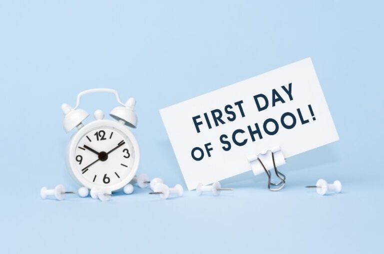 First day of school card messages