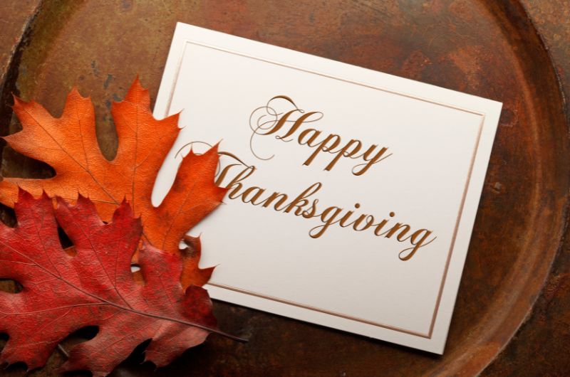 Thanksgiving card messages